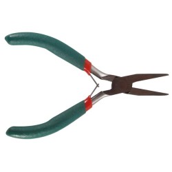 Premium 4.9-Inch Flat Nose Pliers | Hardened Carbon Steel | Black Oxide Finish | High-Quality Crafting Tools
