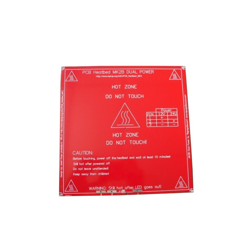 MK2B Heat Bed for 3D Printers