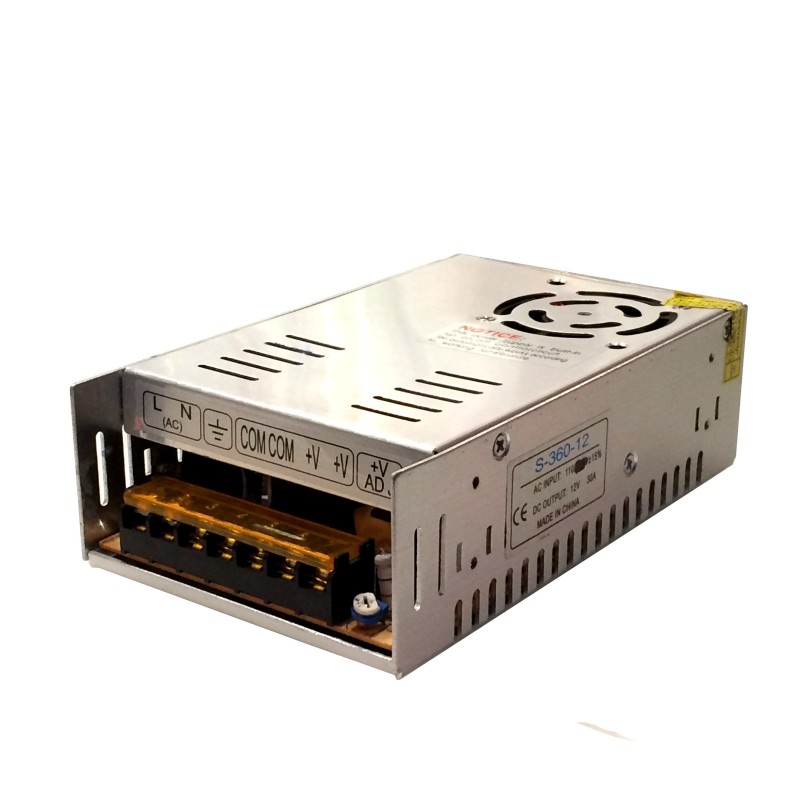 12V 30A Power Supply: 360W