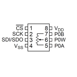 10K Digital Potentiometer: MCP4131