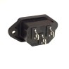 Male Power Connector: IEC 320 C13 / C14