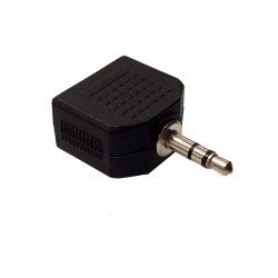 Stereo Headphone Splitter 1/8" 3.5mm