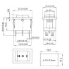 Rocker Switch DPDT 6 Pin