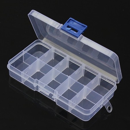 10 Compartment Electronics Storage Box