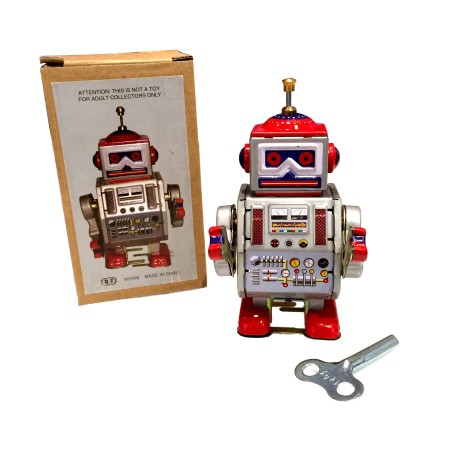 Tin Collectible Wind Up Robot