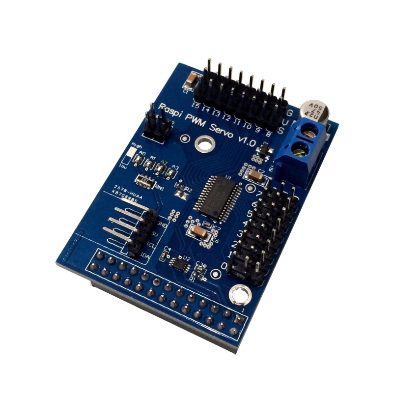 Raspberry Pi Servo / PWM Hat - 16 Channel