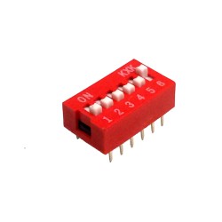 6 Pin DIP Switch (Breadboard & Perfboard Compatible)
