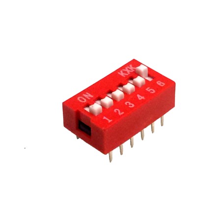 6 Pin DIP Switch (Breadboard & Perfboard Compatible)