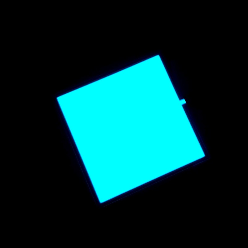 Cuttable Light Blue EL Panel + Battery Pack