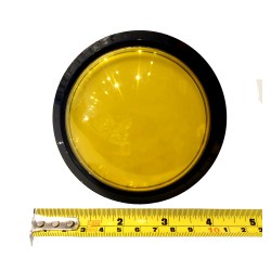 Big Dome Pushbutton - Yellow Illuminated 100mm