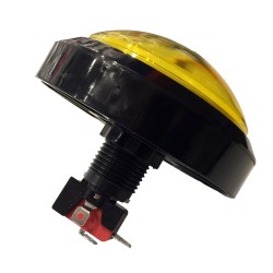 Big Dome Pushbutton - Yellow Illuminated 100mm