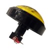 Big Dome Pushbutton - Yellow Illuminated 100mm