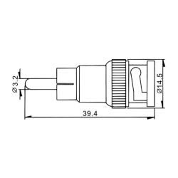 Male BNC to Male RCA Adapter