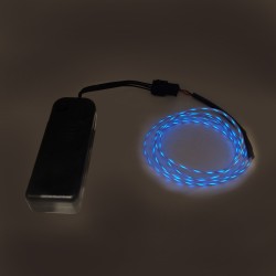 EL Flowing Effect Wire with Inverter - Transparent Blue