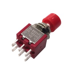 Momentary Button DPDT 6 Pin