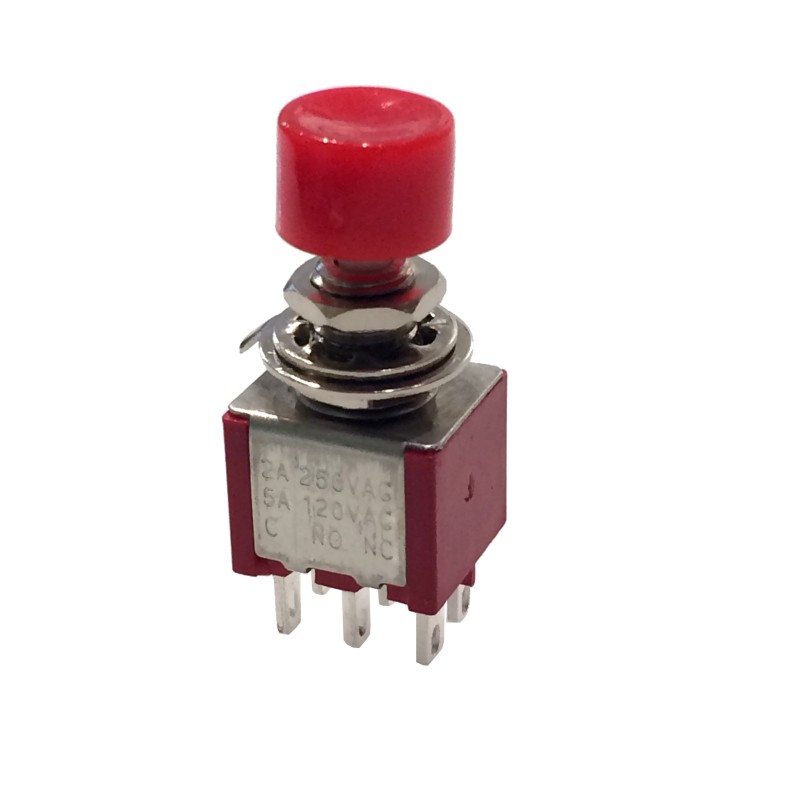 Momentary Button DPDT 6 Pin