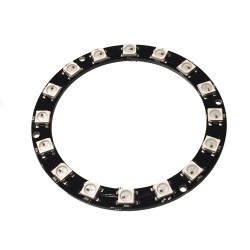 Large 16 x WS2812 5050 RGB LED Ring with Integrated Drivers (Neopixel Compatible)
