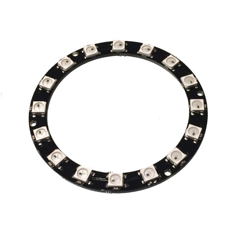 Large 16 x WS2812 5050 RGB LED Ring with Integrated Drivers (Neopixel Compatible)