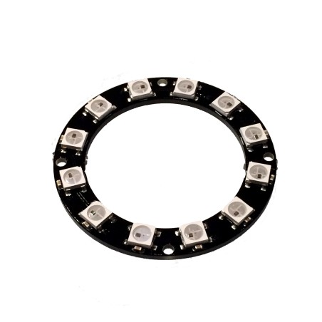 12 x WS2812 5050 RGB LED Ring with Integrated Drivers (Neopixel Compatible)