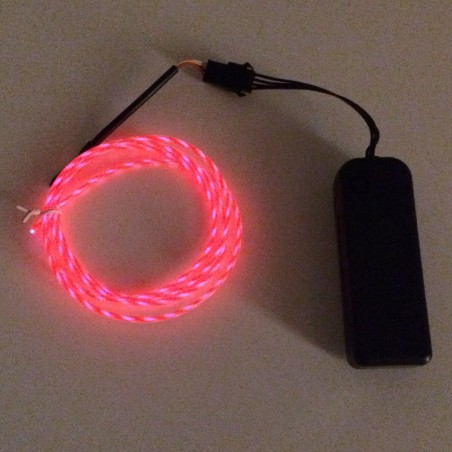 EL Flowing Effect Wire with Inverter - Red