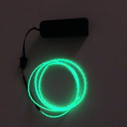 EL Flowing Effect Wire with Inverter - Neon Green