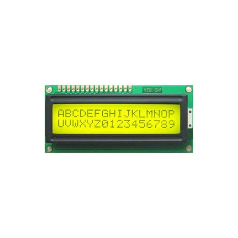 16x2 LCD Module (Black Text / Green Backlight)