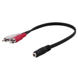 1/8" Stereo to RCA Adapter
