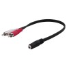 1/8" Stereo to RCA Adapter