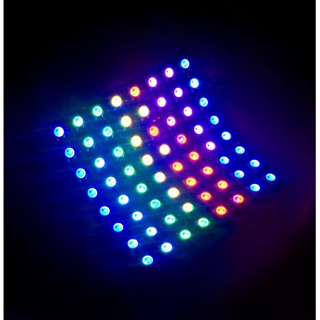 Flexible RGB LED Matrix 8x8