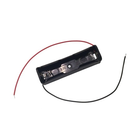 Single 18650 Battery Holder with Wires