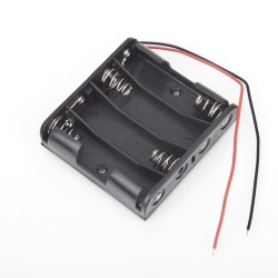 4 AA Battery Holder with Wires