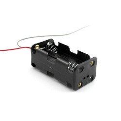 4 AA Battery Holder with Wires: 2x2