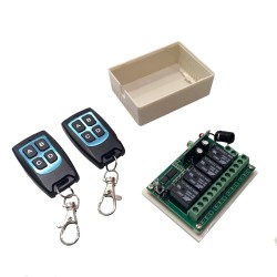 Remote Control 4 Channel 12V DC Relay Switch