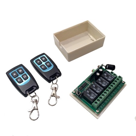 Remote Control 4 Channel 12V DC Relay Switch