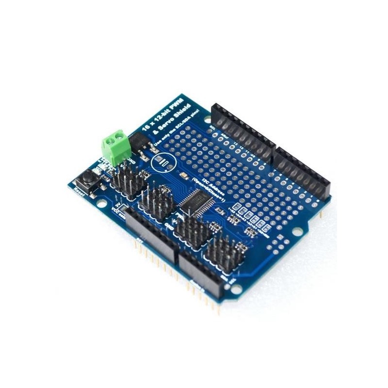 PWM / Servo Shield for Arduino (16 Channel 12 bit I2C)