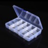 15 Compartment Electronics Storage Box