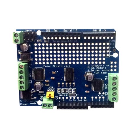 Assembled Motor Shield V2