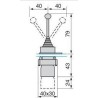 Heavy Duty Joystick: Schneider Electric XD2PA24CR