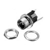 Screw Type Panel Mount DC Jack: 5.5x2.1mm