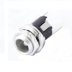 Screw Type Panel Mount DC Jack: 5.5x2.1mm