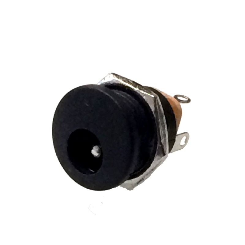 Round Panel Mount DC Jack: 5.5x2.1mm