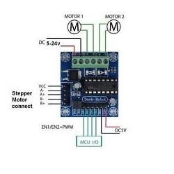 Dual Motor Driver 600mA L293D