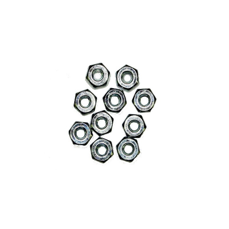 4-40 x 1/4" x 3/32" Hex Machine Screw Nuts (10pk)