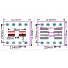 Dual SMT to DIP Breakout: SO-8 and SSOP8 to 8-pin DIP Adapter
