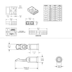 Anderson Connector 50A 600V