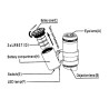 Electronics Pocket Microscope 45x Magnification with Dual LED Lamp