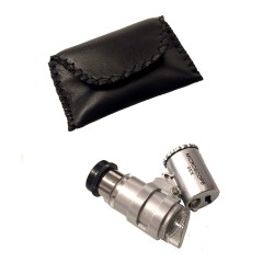 Electronics Pocket Microscope 45x Magnification with Dual LED Lamp
