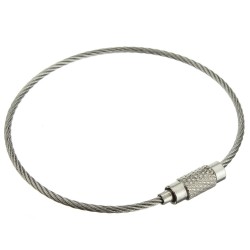 Stainless Steel Cable Loop Key Ring