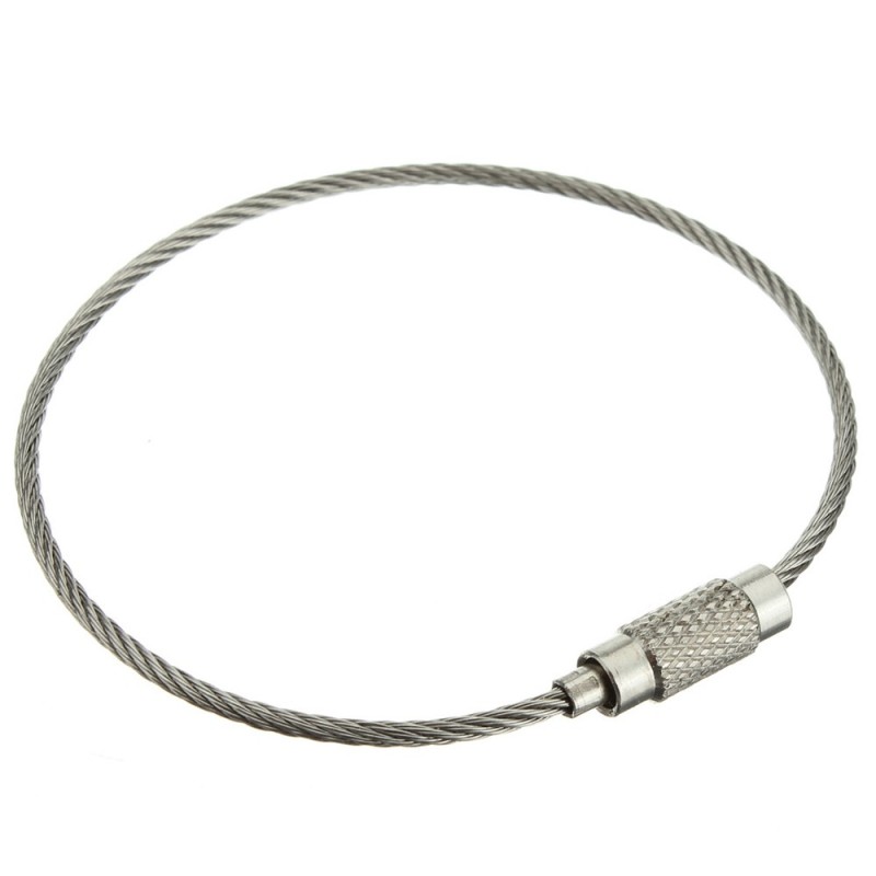 Stainless Steel Cable Loop Key Ring
