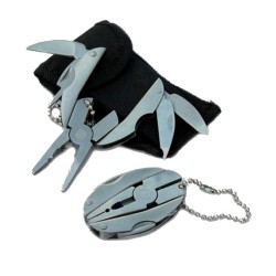 Round Multi Tool Pliers Keychain